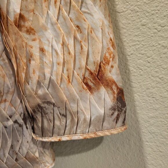 Chico's Size 0 (X-Small) Travelers Multi-Colored Jacket Open Front 3/4 Sleeves - Picture 9 of 13